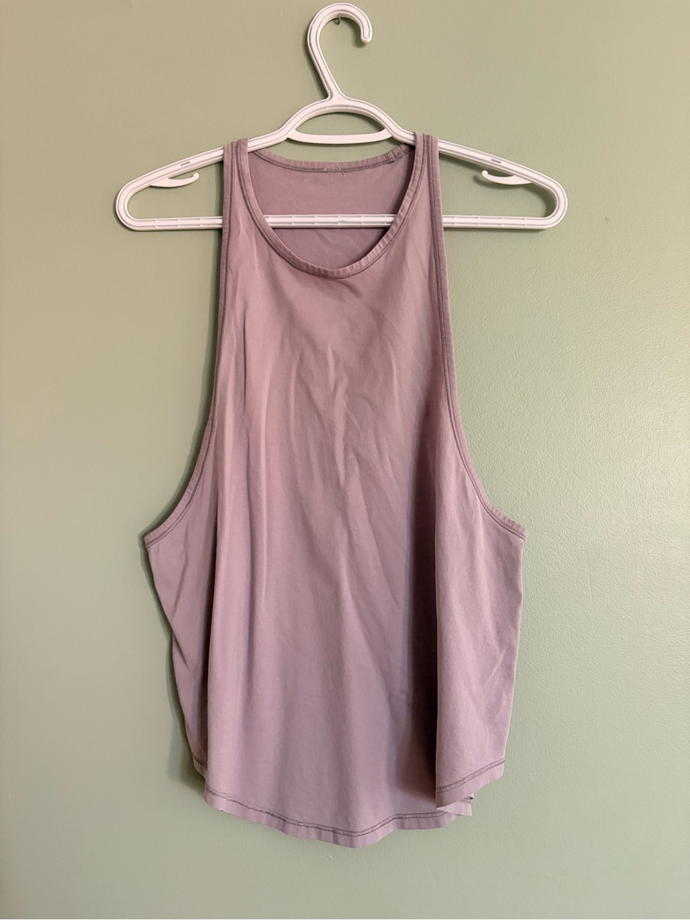 Lululemon Essential Tank Top Heathered Purple Lilac Racerback Workout Sz 6 8 M